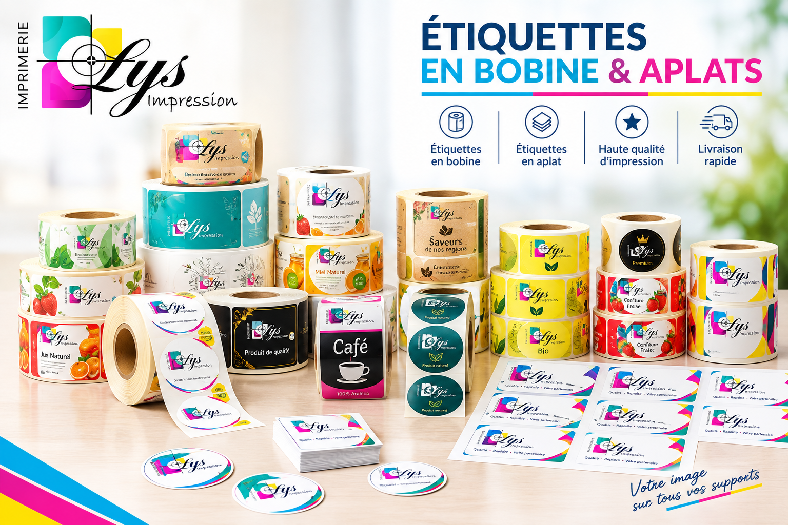 Étiquettes - autocollantes